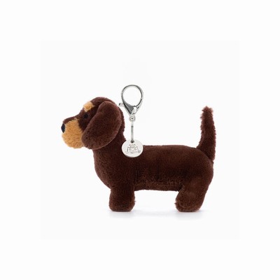 Jellycat Otto Sausage Bag Charm Dog UK | 03185WZUF